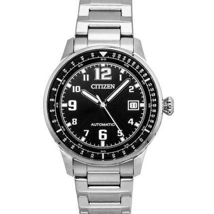 Citizen Urban Military Stainless Steel Black Dial Automatic NJ0190-51E 100M Men's Watch