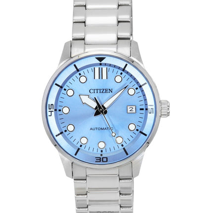Citizen Stainless Steel Light Blue Dial Automatic NJ0191-83A 100M Men's Watch