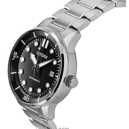 Citizen Stainless Steel Black Dial Automatic NJ0191-83E 100M Men's Watch