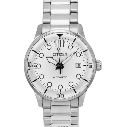 Citizen Automatic Stainless Steel White Dial NJ0191-83L 100M Men's Watch