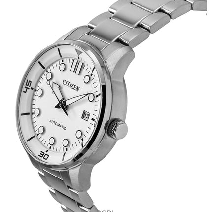 Citizen Automatic Stainless Steel White Dial NJ0191-83L 100M Men's Watch