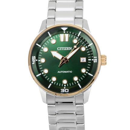 Citizen Stainless Steel Green Dial Automatic NJ0196-80X 100M Men's Watch