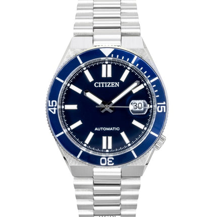 Citizen Stainless Steel Navy Blue Dial Automatic NJ0230-59L 100M Men's Watch