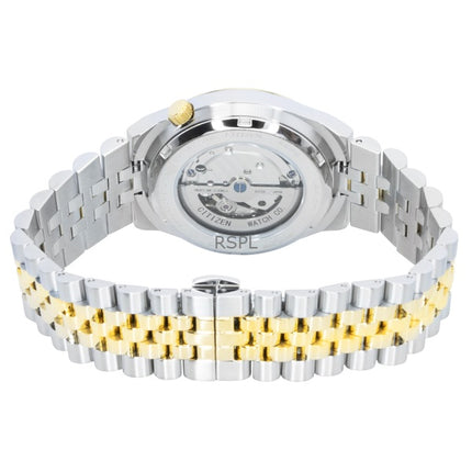 Citizen Tsuyosa 60 Two Tone Stainless Steel Green Dial Automatic NK0024-54X Men's Watch