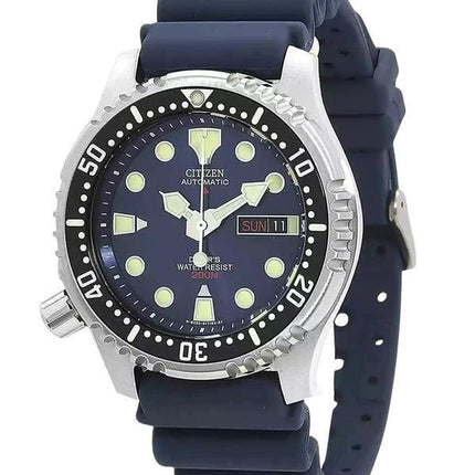 Citizen Promaster Rubber Strap Blue Dial Automatic Divers NY0040-17L 200M Mens Watch