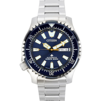Citizen Promaster Stainless Steel Blue Dial Automatic Diver's NY0166-60L 200M Men's Watch