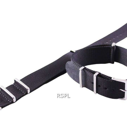 Ratio Black Nato Watch Strap 22mm