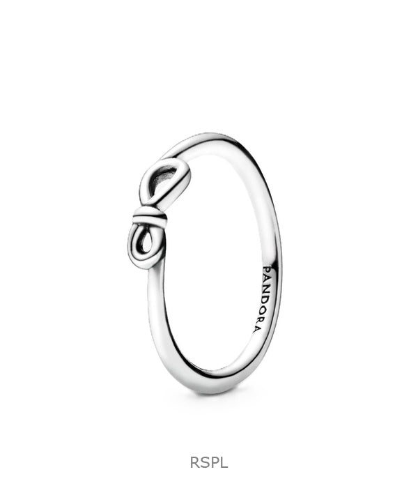 Pandora Infinity Knot Ring With White Sterling Silver P-198898C00-54 For Women