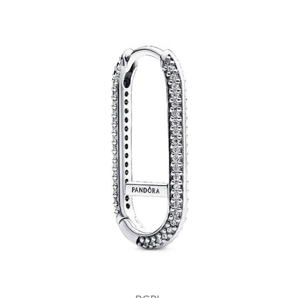 Pandora Me Extended Pave Link Single Earring With Clear Cubic Zirconia P-292796C01 For Women