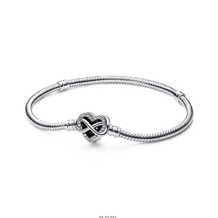 Pandora Moments Sparkling Infinity Heart Bracelet With Clear Cubic Zirconia P-592645C01-18 For Women