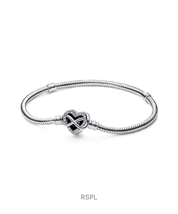 Pandora Moments Sparkling Infinity Heart Bracelet With Clear Cubic Zirconia P-592645C01-18 For Women
