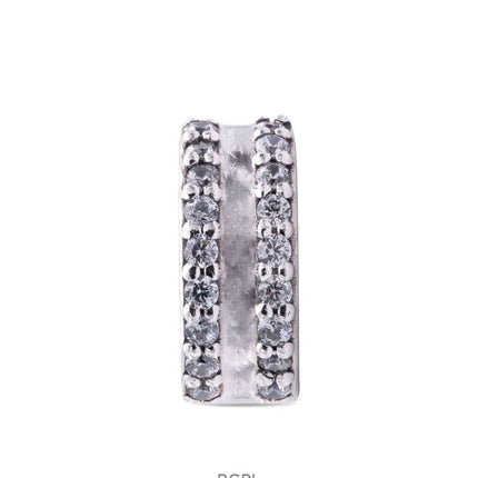 Pandora Sterling Silver Charm With Clear Cubic Zirconia P-798422C01 For Women