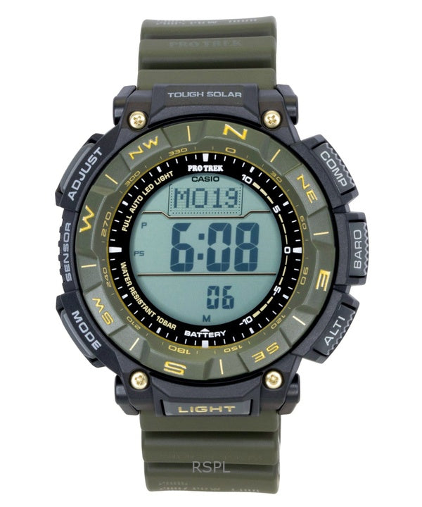 Casio Pro Trek Digital Bio-Based Resin Strap Solar PRG-340ANS-3 100M Men's Watch