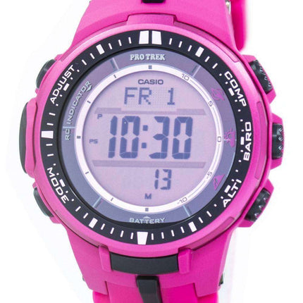 Casio Protrek Atomic Tough Solar Triple Sensor Pink PRW-3000-4B Mens Watch