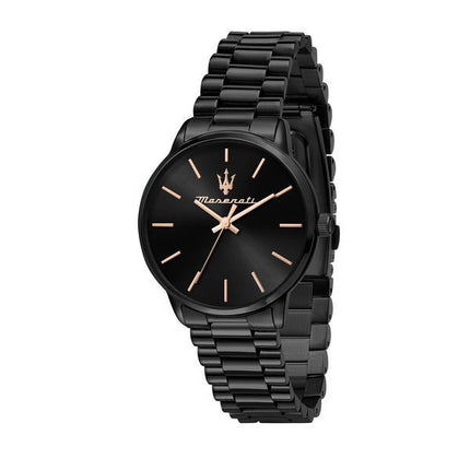 Maserati Royale Stainless Steel Black Sunray Dial Quartz R8853147505 Women's Watch