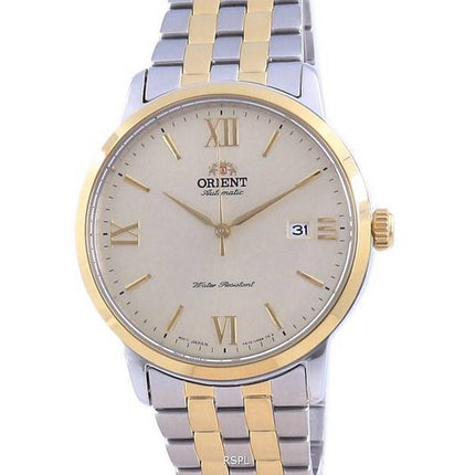 Orient Contemporary Champagne Dial Two Tone Stainless Steel Automatic RA-AC0F08G10B Men's Watch