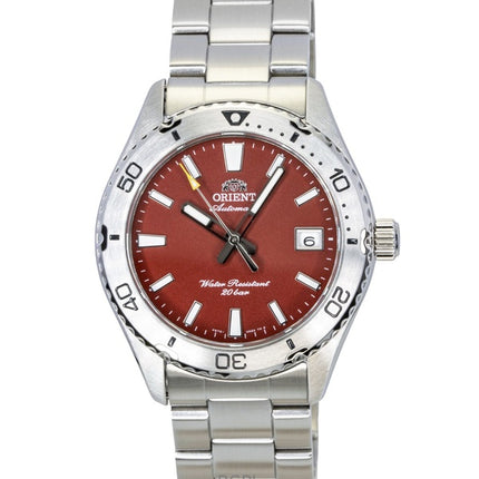 Orient Mako Stainless Steel Red Dial Automatic Diver's RA-AC0Q09R 200M Men's Watch