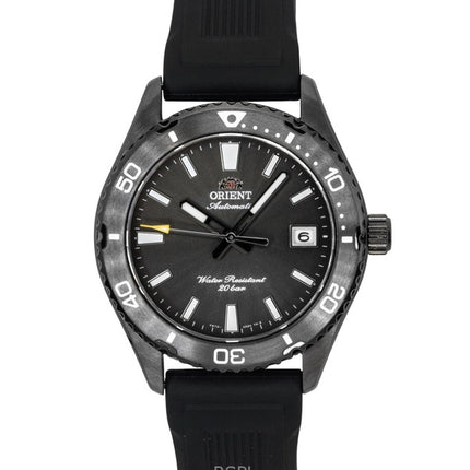 Orient Mako Silicone Strap Black Dial Automatic Diver's RA-AC0Q10N 200M Men's Watch