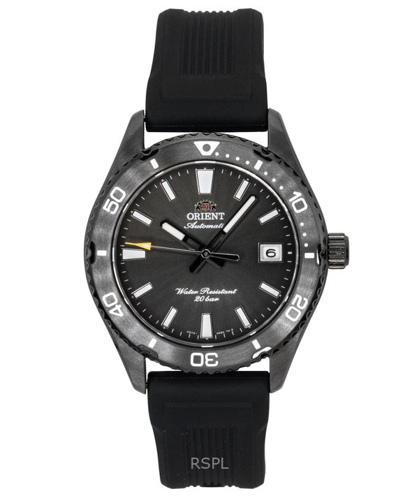 Orient Mako Silicone Strap Black Dial Automatic Diver's RA-AC0Q10N 200M Men's Watch