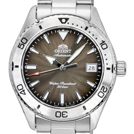 Orient Mako Sport Stainless Steel Brown Dial Automatic Diver's RA-AC0Q15Y 200M Men's Watch