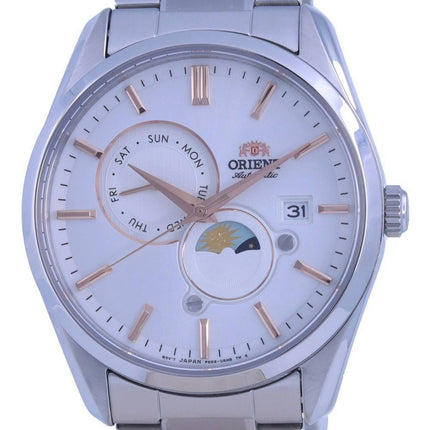 Orient Classic Sun & Moon Silver Dial Automatic RA-AK0306S10B Men's Watch