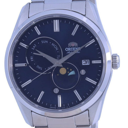 Orient Sun & Moon Blue Dial Stainless Steel Automatic RA-AK0308L00C Men's Watch