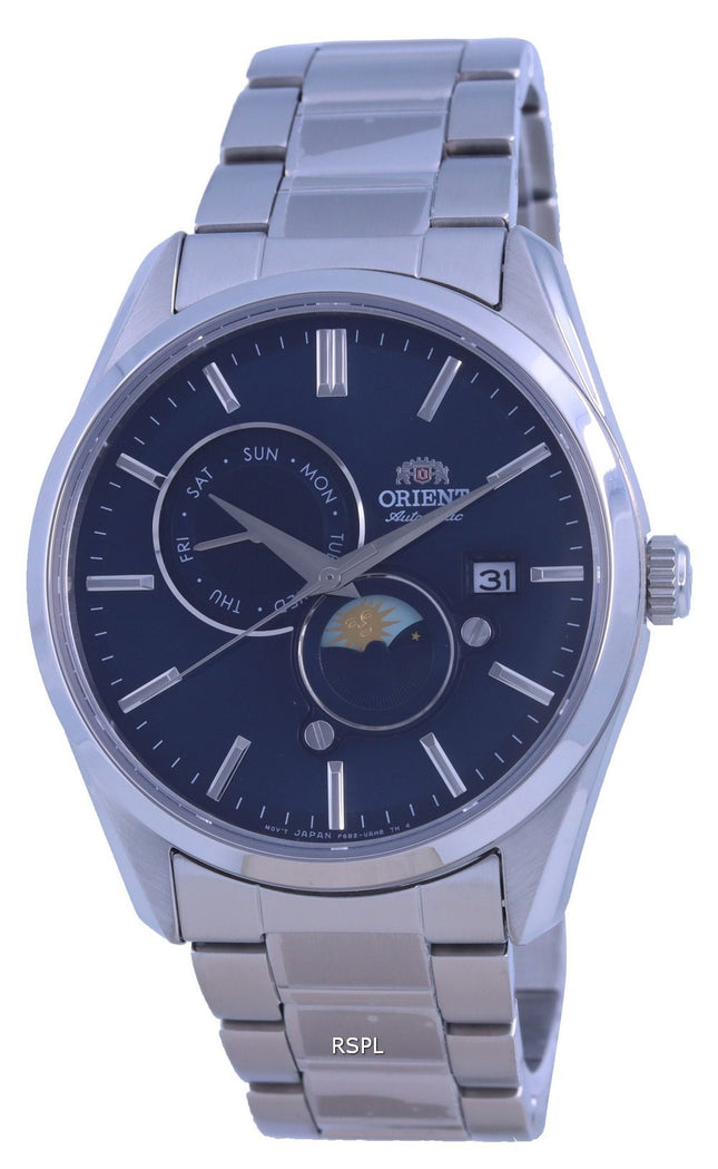 Orient Contemporary Sun & Moon Blue Dial Automatic RA-AK0308L10B RA-AK0308L30B Men's Watch