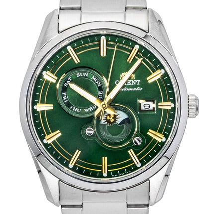 Orient Contemporary Stretto Sun And Moon Phase Green Dial Automatic RA-AK0314E Men's Watch