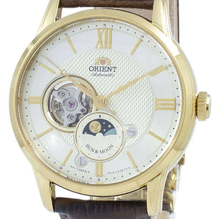 Orient Classic Sun & Moon Open Heart Automatic Japan Made RA-AS0004S10B Men's Watch