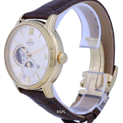 Orient Classic Sun And Moon Open Heart Automatic RA-AS0010S10B RA-AS0010S30B Men's Watch