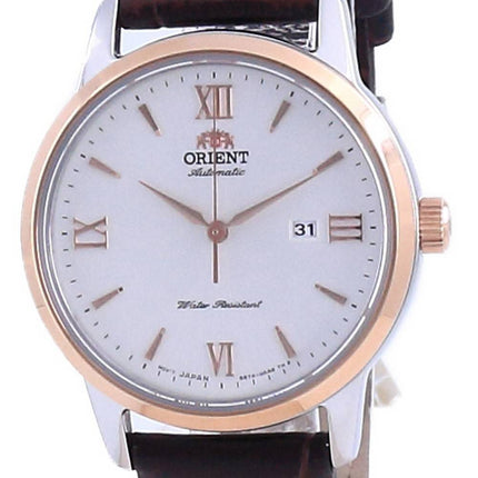 Orient Contemporary White Dial Leather Automatic Automatic Women's Watch