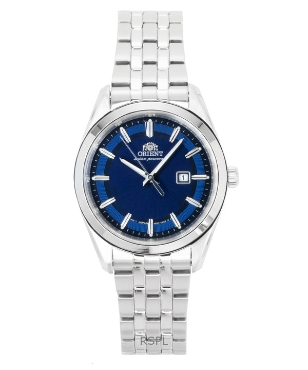 Orient Stretto Stainless Steel Blue Dial Solar RA-WG0602L Women's Watch