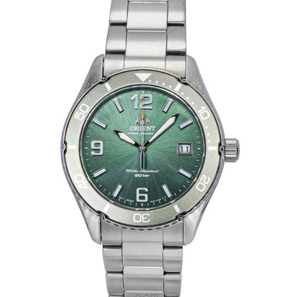 Orient Sport Stainless Steel Green Dial Solar Diver's RA-WJ0001E 200M Men's Watch