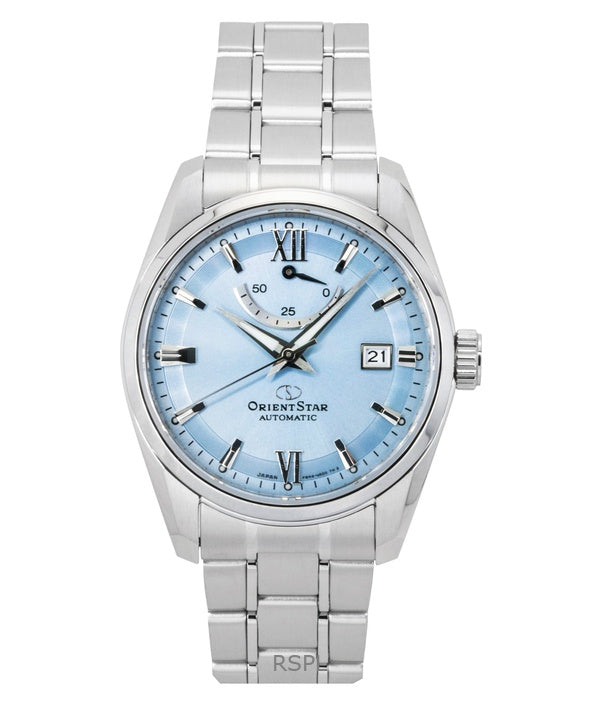 Orient Star Contemporary Stainless Steel Ice Blue Dial Automatic RE-AU0109L 100M Men's Watch