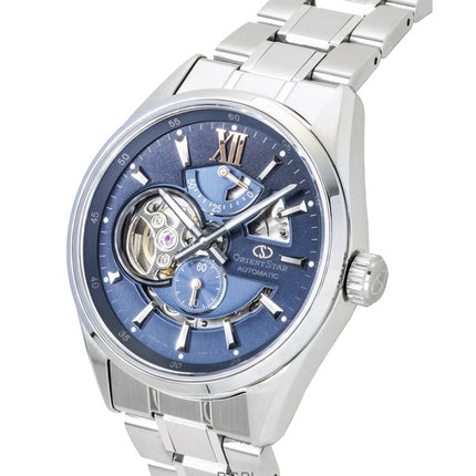 Orient Star Keshiki Limited Edition Stainless Steel Open Heart Blue Grey Dial Automatic RE-AV0132L 100M Men's Watch