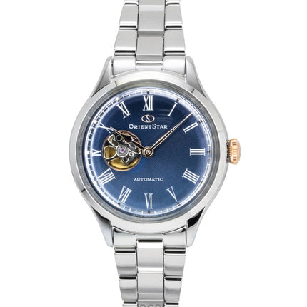 Orient Star Keshiki Classic Limited Edition Stainless Steel Open Heart Blue Grey Dial Automatic RE-ND0022L Women's Watch
