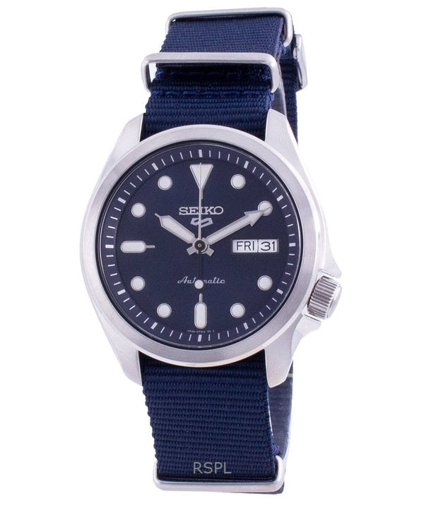 Refurbished Seiko 5 Sports Nylon Strap Blue Dial Automatic SRPE63K1 100M Men's Watch