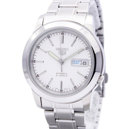 Refurbished Seiko 5 White Dial Automatic 21 Jewels SNKE49K1 Men's Watch