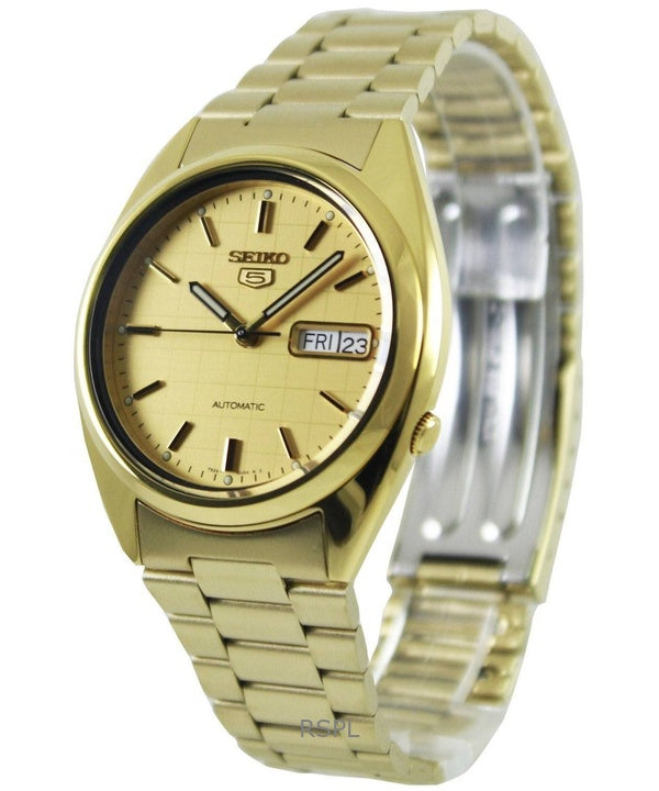 Refurbished Seiko 5 Gold Dial Automatic SNXL72K1 Men's Watch