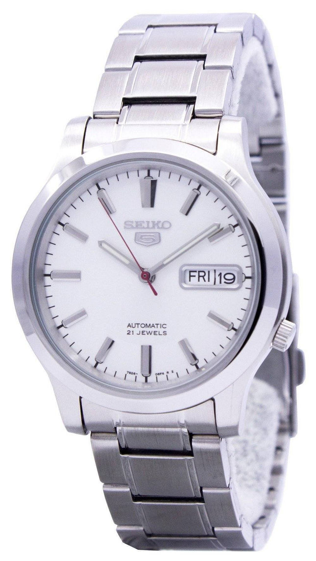 Refurbished Seiko 5 White Dial Automatic 21 Jewels SNK789K1 Men's Watch