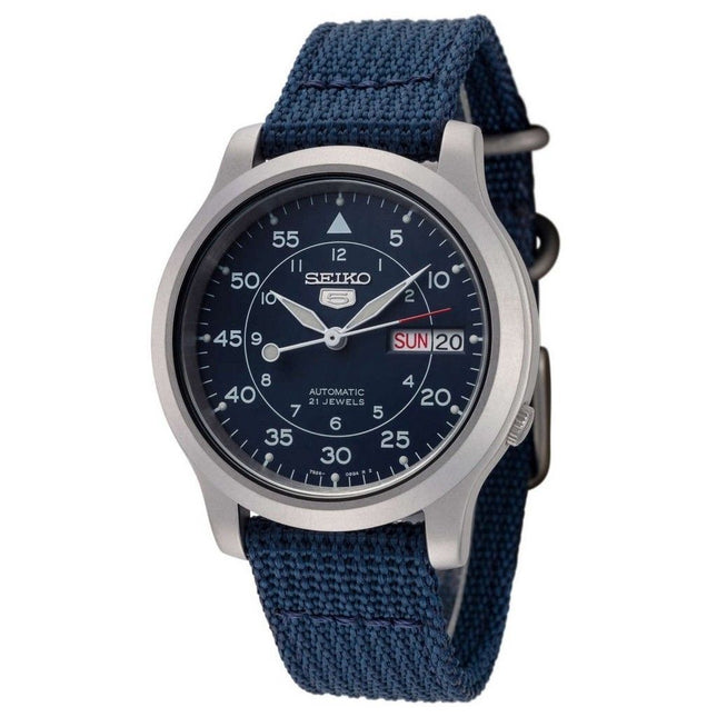 Refurbished Seiko 5 Military Blue Dial Automatic SNK807K2 Men's Watch