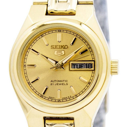 Refurbished Seiko 5 Gold Dial Automatic 21 Jewels SYMA04K1 Women's Watch