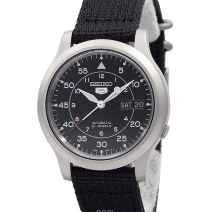 Refurbished Seiko 5 Military Black Dial Automatic SNK809K2 Men's Watch