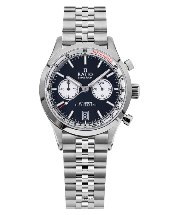 Ratio Street Racer Chronograph RTC012 200M Black Reverse Panda Dial Limited Edition Watch
