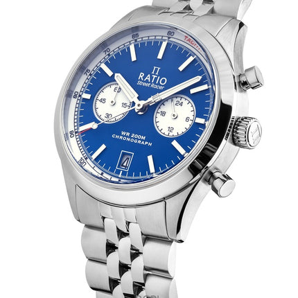 Ratio Street Racer Chronograph RTC014 200M Blue Reverse Panda Dial Limited Edition Watch