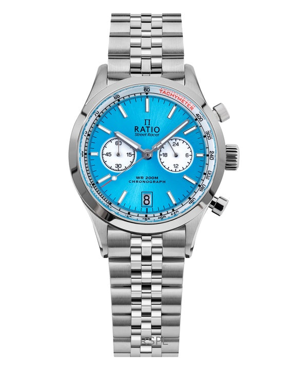 Ratio Street Racer Chronograph RTC018 200M Sunray Blue Reverse Panda Dial Limited Edition Watch