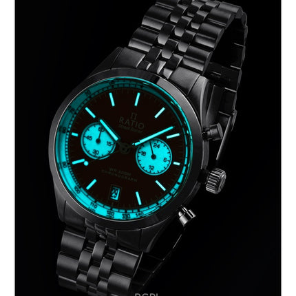 Ratio Street Racer Chronograph RTC018 200M Sunray Blue Reverse Panda Dial Limited Edition Watch