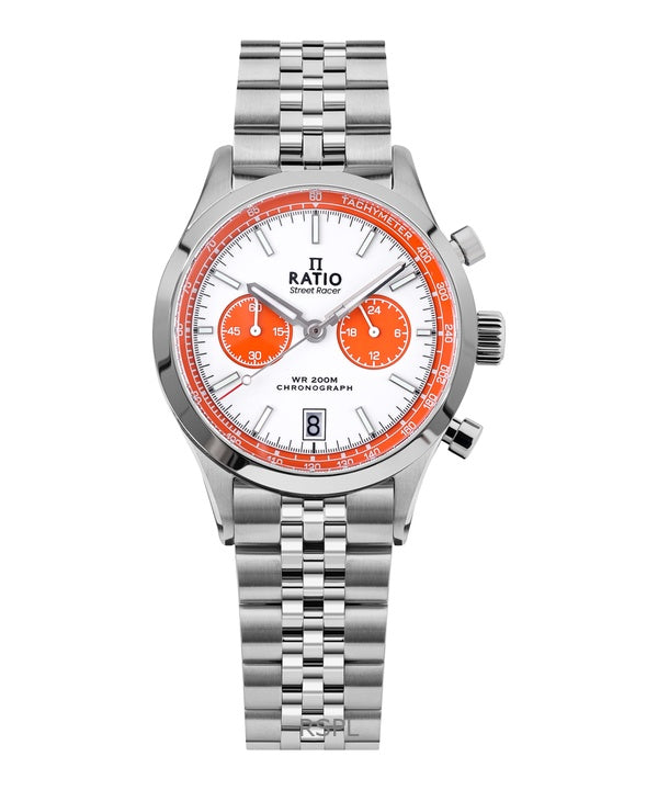 Ratio Street Racer Chronograph RTC026 200M Orange Panda Dial Limited Edition Watch
