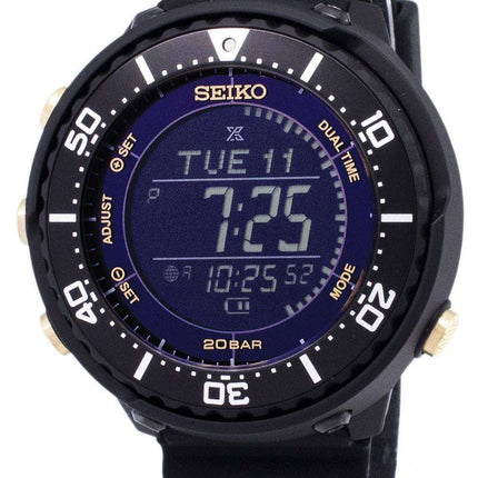 Seiko Prospex SBEP005 Fieldmaster Lowercase Dual Time Solar Men's Watch