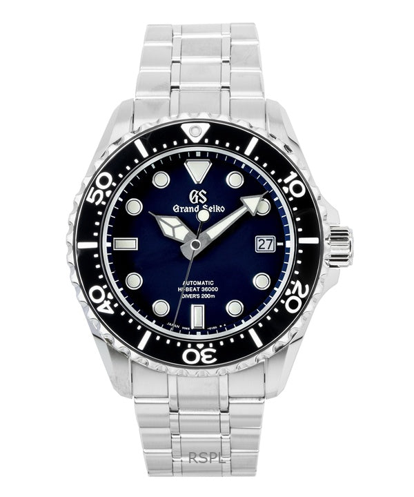 Grand Seiko Sport Hi-Beat Stainless Steel Dark Blue Dial Automatic Diver's SBGH289G 200M Men's Watch